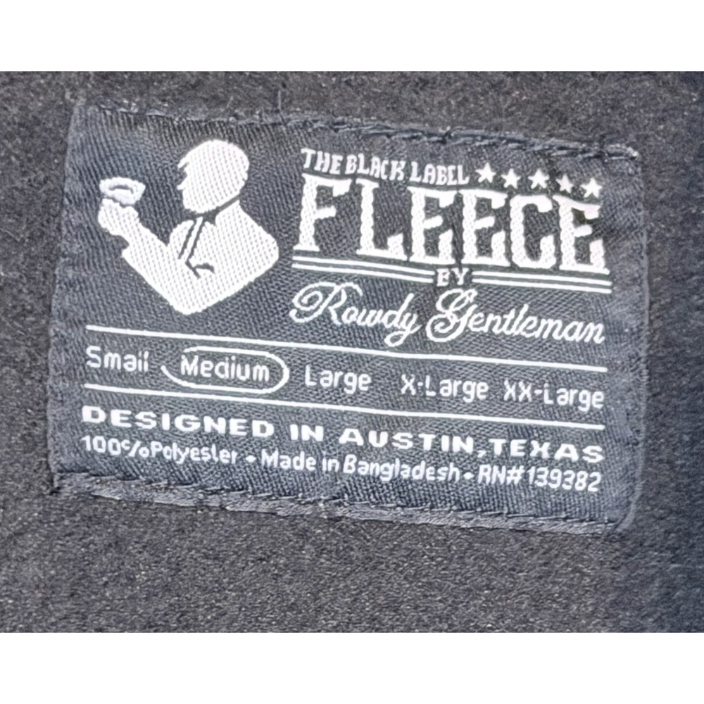 Rowdy Gentleman Black Label Fleece Vest Jacket. Looks New. Warm Medium - Picture 7 of 12
